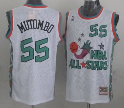 Mutombo 1996 all star game jersey white